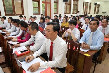 Một lớp đào tạo cán bộ nguồn của Hà Nội tại Trường đào tạo cán bộ Lê Hồng Phong.
