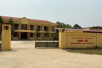 Trung tâm Giáo dục nghề nghiệp - Giáo dục thường xuyên huyện Ngân Sơn, nơi ông Cao Sinh Mạnh giữ chức Giám đốc.