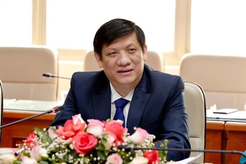 Bộ trưởng Nguyễn Thanh Long phát biểu tại buổi làm việc.