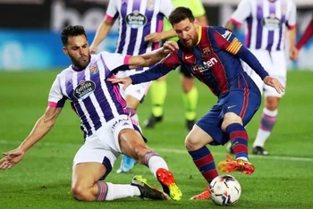 Messi và các đồng đội đã có một trận đấu vất vả hơn dự kiến. (Ảnh: FC Barcelona)
