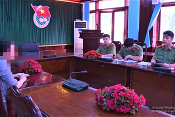 Phòng An ninh chính trị nội bộ, Công an tỉnh Đắk Lắk làm việc với bà Đ. T. T. D.
