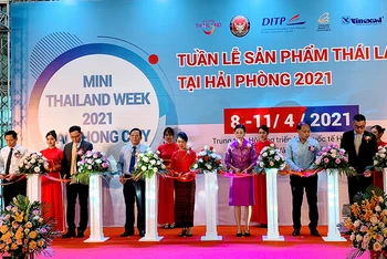 Quang cảnh khai mạc Tuần lễ sản phẩm Thái Lan tại Hải Phòng.