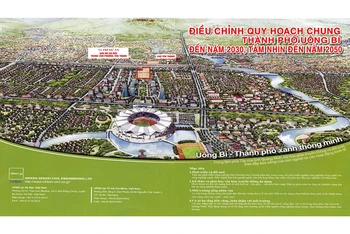 Quy hoạch thành phố Uông Bí tầm nhìn 2050 và khu đô thị Yên Thanh 188 ha cùng đồng bộ với khu đô thị TNR Grand Palace River Park 33 ha.