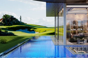Golf villa đòi hỏi năng lực phát triển rất mạnh của đơn vị triển khai bởi phải tổng hòa hai yếu tố: bất động sản siêu sang và sân golf đẳng cấp. (Ảnh: PGA Golf Villas tại NovaWorld Phan Thiet)
