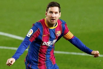 Messi tỏa sáng rực rỡ, giúp Barca tiếp tục có một trận thắng đậm. (Ảnh: La Liga)