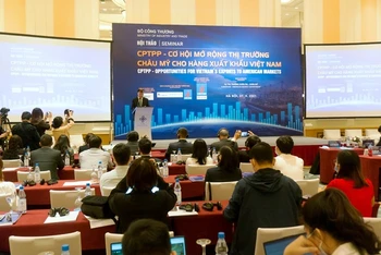 Hội thảo “CPTPP - Cơ hội mở rộng thị trường châu Mỹ cho hàng xuất khẩu Việt Nam”.
