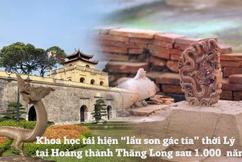 “Lầu son gác tía” Hoàng thành Thăng Long 1000 năm trước qua hình ảnh 3D