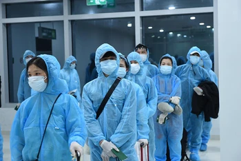Các công dân nhập cảnh từ Nhật Bản về đều được cách ly và xét nghiệm với virus SARS-CoV-2.