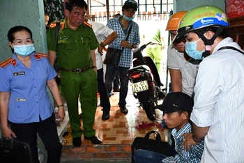 Đối tượng trộm cắp Sơn Thanh Tuấn bị bắt giữ.