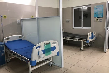 Khu điều trị Bệnh nhân Covid-19 tại Bệnh viện Thanh Nhàn.