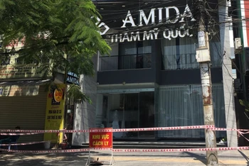 Phong tỏa Thẩm mỹ viện Amida, ổ dịch ghi nhận nhiều ca mắc Covid-19 tại Đà Nẵng.