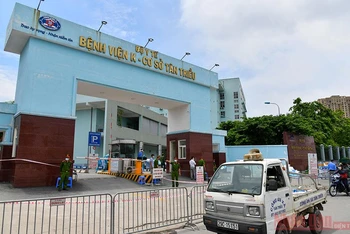 Bệnh viện K Tân Triều, nơi có 13 ca nhiễm mới.