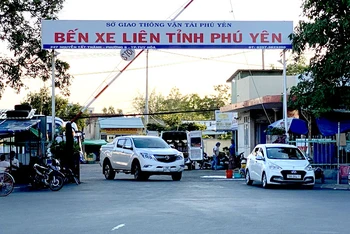 Bến xe liên tỉnh Phú Yên lượng xe đi, đến cũng giảm so với trước. 