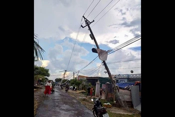 Nhiều thiệt hại do lốc xoáy gây ra tại xã Đắk Drô, huyện Krông Nô, tỉnh Đắk Nông.