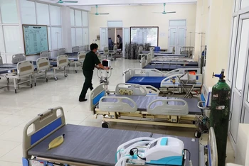 Xây dựng Bệnh viện dã chiến số 2 tại Bắc Giang. 