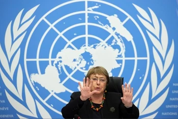 Cao ủy Nhân quyền Liên hợp quốc Michelle Bachelet. (Ảnh: Reuters)