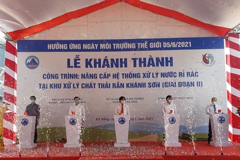 Khánh thành công trình nâng cấp Hệ thống xử lý nước rỉ rác tại bãi rác Khánh Sơn.