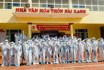 37 giảng viên, sinh viên Học viện Y Dược học Cổ truyền Việt Nam (trực thuộc Bộ Y tế) được cử đến chi viện cho Bắc Giang.