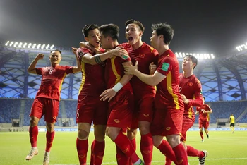 Đội tuyển Việt Nam mở rộng cánh cửa vào Vòng loại cuối World Cup 2022. (Ảnh: VFF)