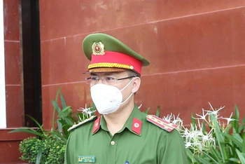 Đại tá Nguyễn Thanh Liêm - Phó Giám đốc, Thủ trưởng Cơ quan Cảnh sát điều tra Công an tỉnh Hà Tĩnh. 