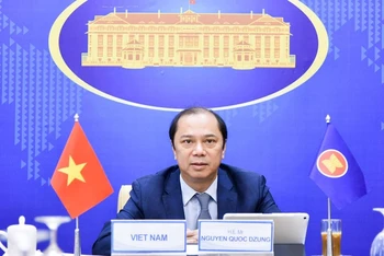 Thứ trưởng Ngoại giao, Trưởng SOM ASEAN Việt Nam, Nguyễn Quốc Dũng. (Ảnh: Bộ Ngoại giao)