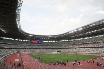 Sân vận động Quốc gia Nhật Bản có sức chứa 68.000 ghế ngồi. (Ảnh: Reuters)
