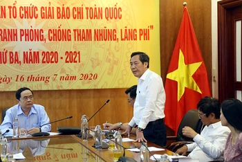 Chủ tịch Hội Nhà báo Việt Nam Thuận Hữu cho biết qua hai lần tổ chức, Giải đã khẳng định được vị thế và tạo được tiếng vang trong xã hội.