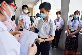 Các thí sinh dự thi kỳ thi tuyển sinh lớp 10 tại Đà Nẵng năm học 2021-2022.
