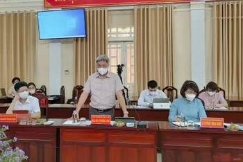 Thứ trưởng Nguyễn Trường Sơn Phát biểu kết luận lại cuộc họp.