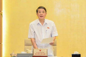 Phó Chủ tịch Quốc hội Nguyễn Đức Hải chủ trì phiên họp đầu giờ chiều 13/7 của Ủy ban Thường vụ Quốc hội. Ảnh: Duy Linh