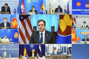 Hội nghị trực tuyến đặc biệt Bộ trưởng Ngoại giao ASEAN - Hoa Kỳ