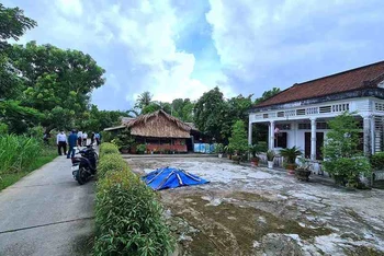 Khu vực tạm phong tỏa y tế có gia đình Trí sinh sống ở ấp Tân Hiệp, xã An Xuyên, TP Cà Mau, tỉnh Cà Mau.