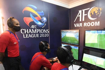 Một mô hình phòng VAR tại giải đấu AFC Champions League 2020. (Ảnh: AFC)