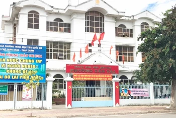 Trụ sở Ủy ban nhân dân phường Tấn Tài, TP Phan Rang - Tháp Chàm, tỉnh Ninh Thuận.