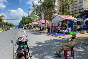 Địa điểm đưa chợ ra phố trên đường Trần Văn Hoài, phường Xuân Khánh, quận Ninh Kiều, TP Cần Thơ.