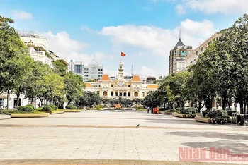 TP Hồ Chí Minh thực hiện giãn cách xã hội toàn thành phố theo Chỉ thị 16 của Thủ tướng Chính phủ từ ngày 9/7.