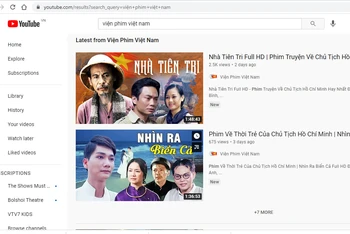 Phim Nhà nước đặt hàng được giới thiệu trên kênh Youtube của Viện Phim Việt Nam. 