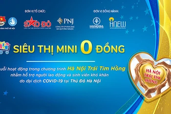 “Siêu thị mini 0 đồng - Hà Nội trái tim hồng” sắp được mở tại thành phố Hà Nội.