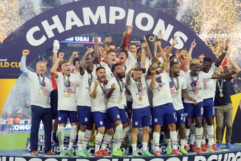 Tuyển Mỹ giành chức vô địch Gold Cup 2021. (Ảnh: USA Today)