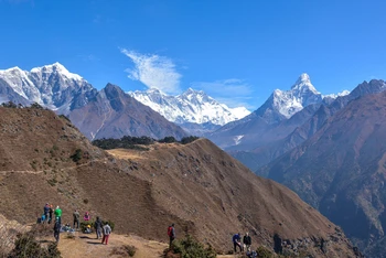 Vườn quốc gia Sagarmatha nằm trên khu vực dãy núi Himalaya, phía đông Nepal. (Ảnh: Hội đồng Du lịch Nepal)
