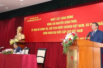 Đại sứ Việt Nam tại Lào Nguyễn Bá Hùng khẳng định cộng đồng Việt Nam tại Lào luôn một lòng hướng về đất nước.