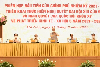 Tổng Bí thư Nguyễn Phú Trọng tại Phiên họp.