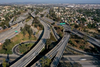 Hình ảnh tại Los Angeles, California, ngày 10/8/2021. (Ảnh: Reuters)