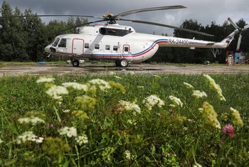 Một chiếc trực thăng Mi-8 của Nga. (Ảnh: TASS)