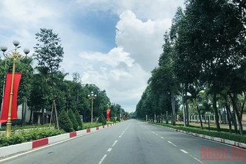 Đường phố ở TP Biên Hòa (Đồng Nai) trong thời gian thực hiện Chỉ thị 16