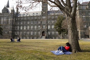 Khuôn viên Đại học Georgetown tại Washington, Mỹ. (Ảnh: Reuters)