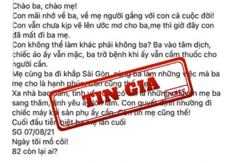 Nội dung sai sự thật đăng trên Facebook Trần Khoa.