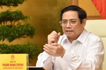 Thủ tướng Phạm Minh Chính phát biểu tại cuộc họp.