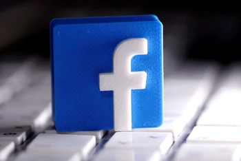 Logo Facebook in 3D. (Ảnh: Reuters)