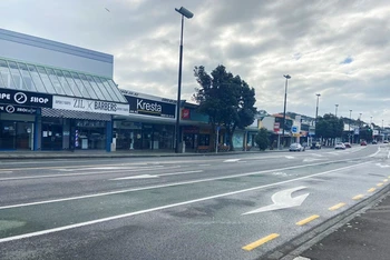 Đường phố Wellington, New Zealand, ngày 20/8. (Ảnh: Reuters)